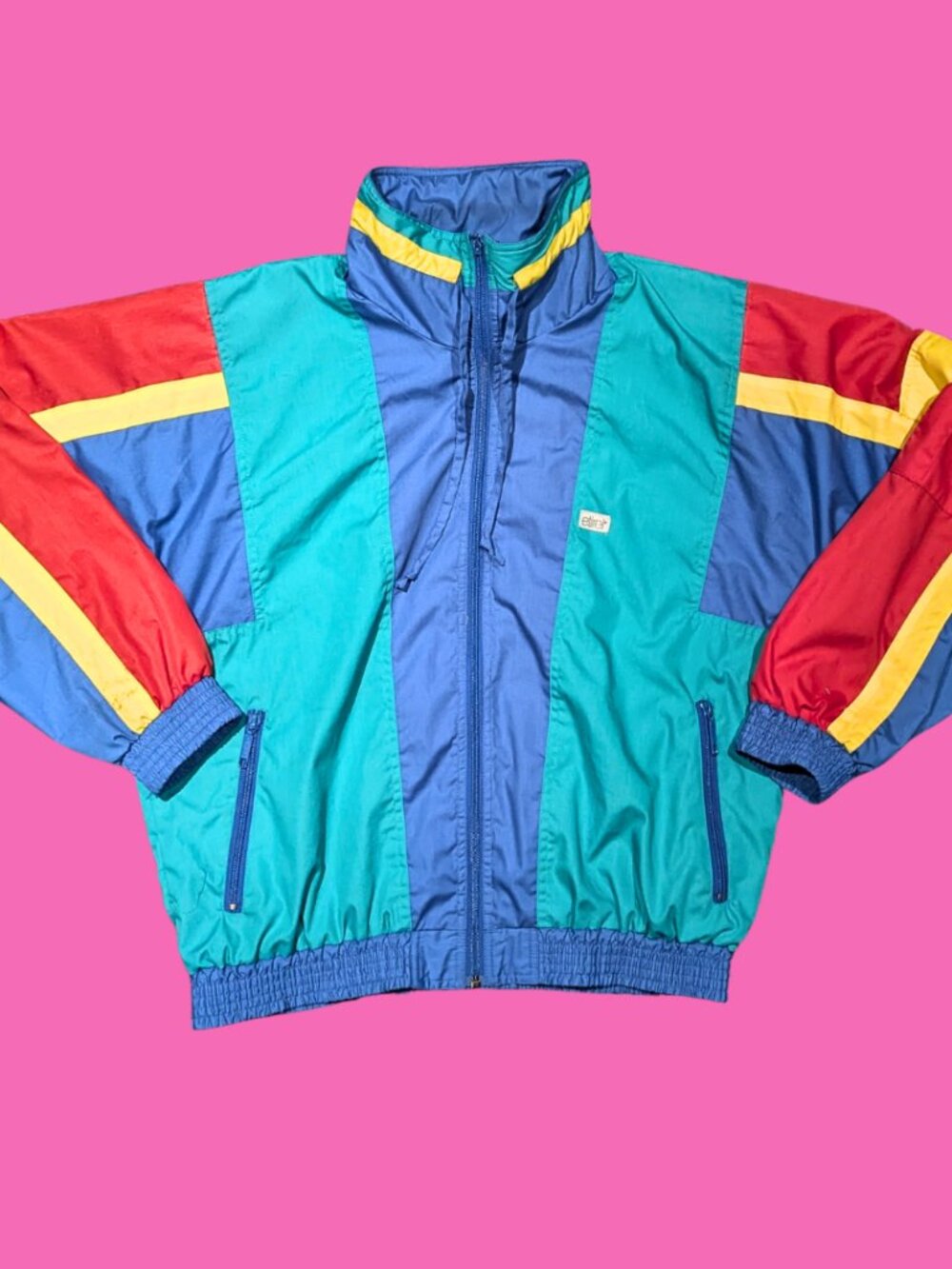 Vintage 1990's Etirel Multicoloured Jacket Size 2XL